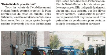 Alerte intrusion au lycée Jean-XXIII