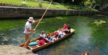 "Punting" à Canterbury sous le soleil - Voyage en Angleterre - Juin 2019