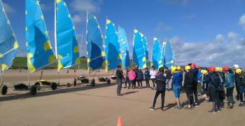 Sortie découverte char à voile des troisièmes A.