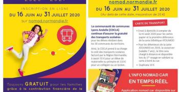 Inscription au transport scolaire rentrée 2020