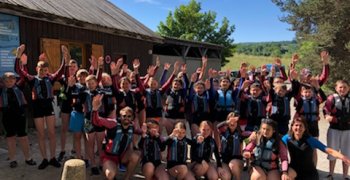 Initiation au paddle pour les 5D et descente en rafting pour les 5A