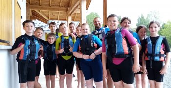 Initiation au paddle pour les 5D et descente en rafting pour les 5A