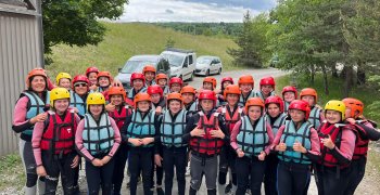 Initiation au paddle pour les 5D et descente en rafting pour les 5A