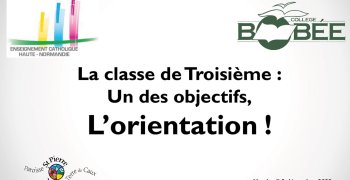 Orientation après le classe de troisième