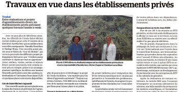 Travaux en vue dans les établissements privés