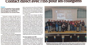Contact direct avec l'ISS pour les collégiens