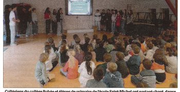 École St-Michel et collège Bobée réunis sur le thème de l'Australie